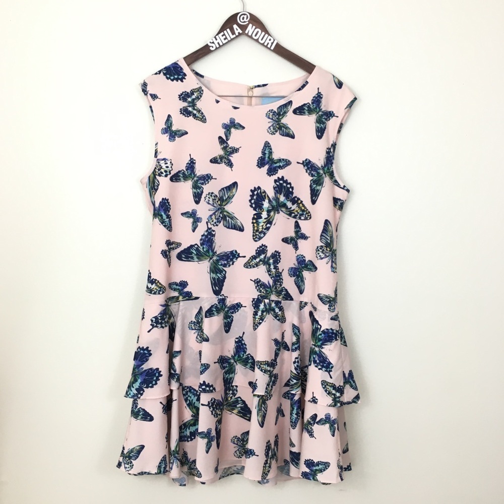 CeCe by Cynthia Steffe Floating Butterflies Dress - Picture 2 of 8